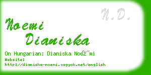 noemi dianiska business card